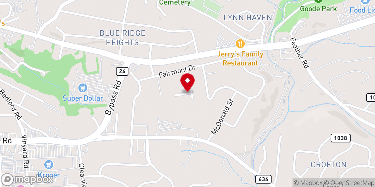 Map showing location of Christ Church in Bedford