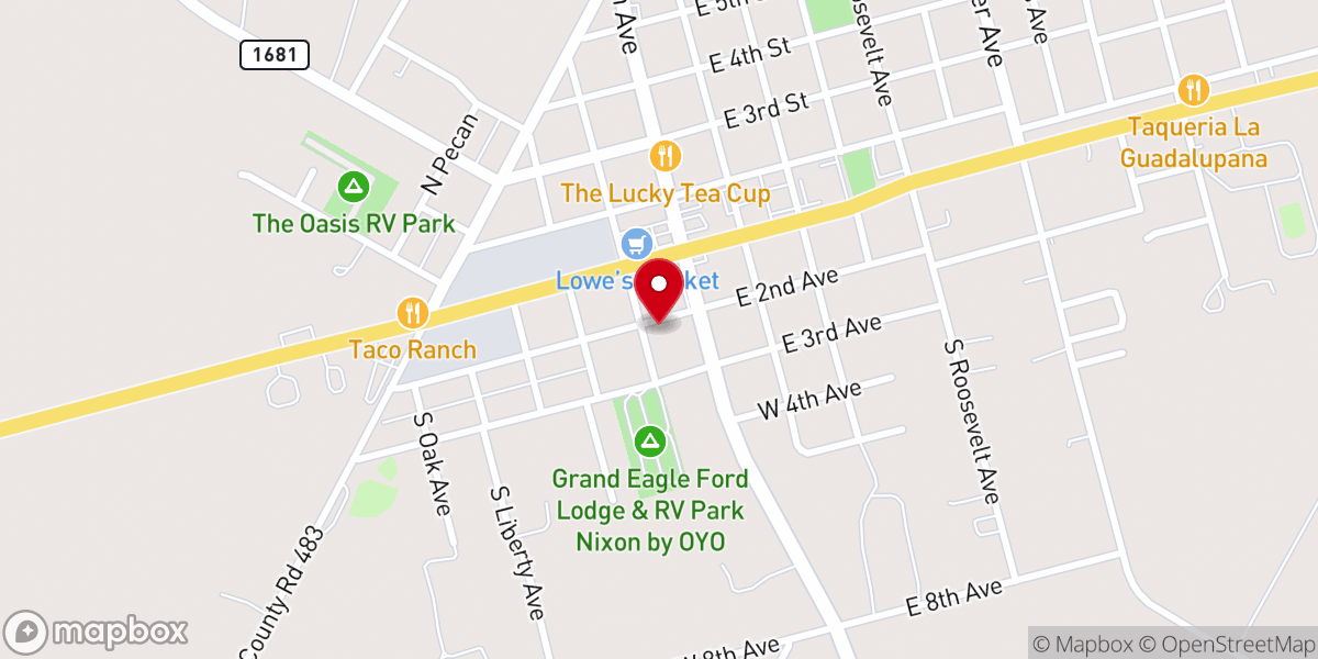 Map showing location of Macedonia Baptist Church