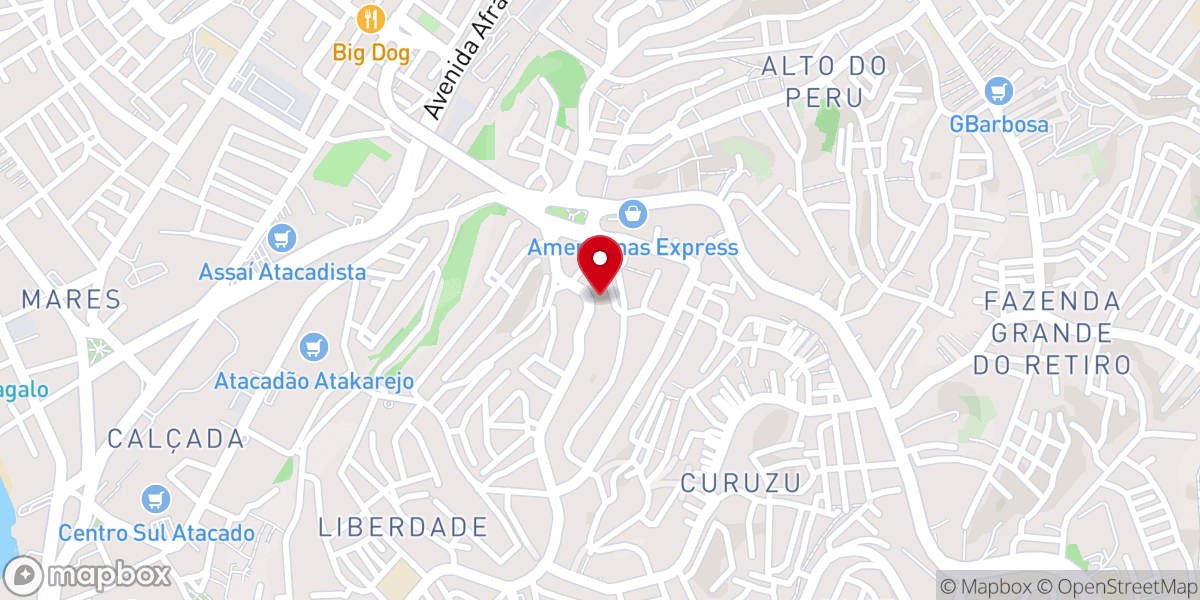 Map showing location of Igreja Pentecostal Fogo Ardente