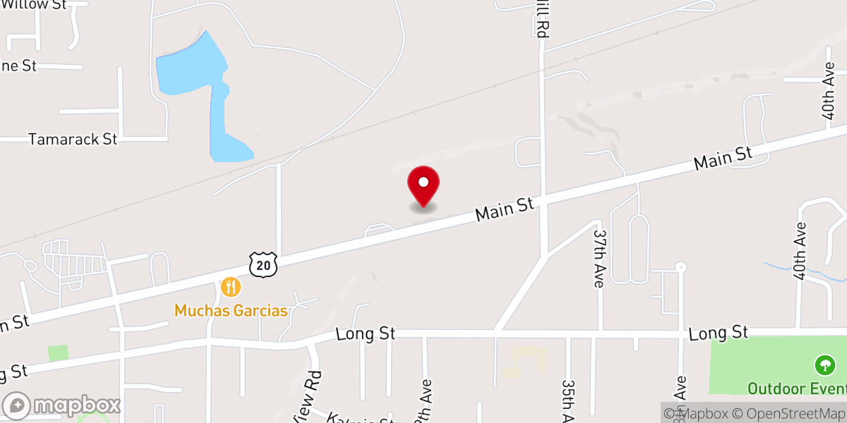 Map showing location of Freedom Hill Church