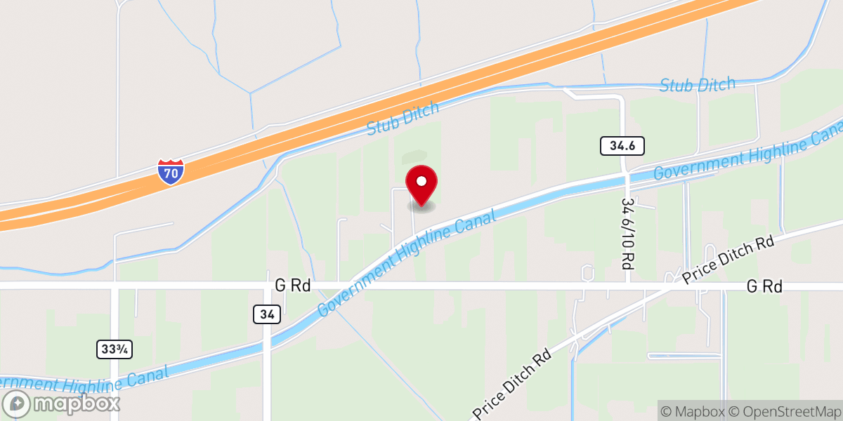 Map showing location of St. John Vianney Chapel