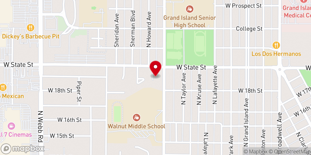 Map showing location of Beacon of Hope Baptist Church