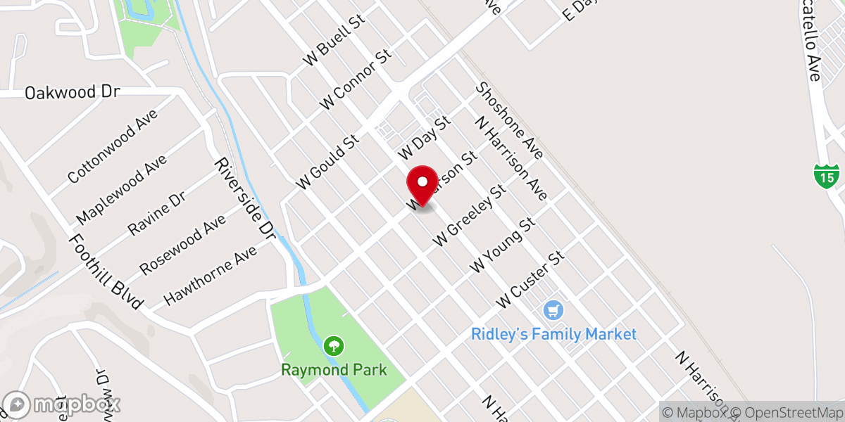 Map showing location of Christ Church