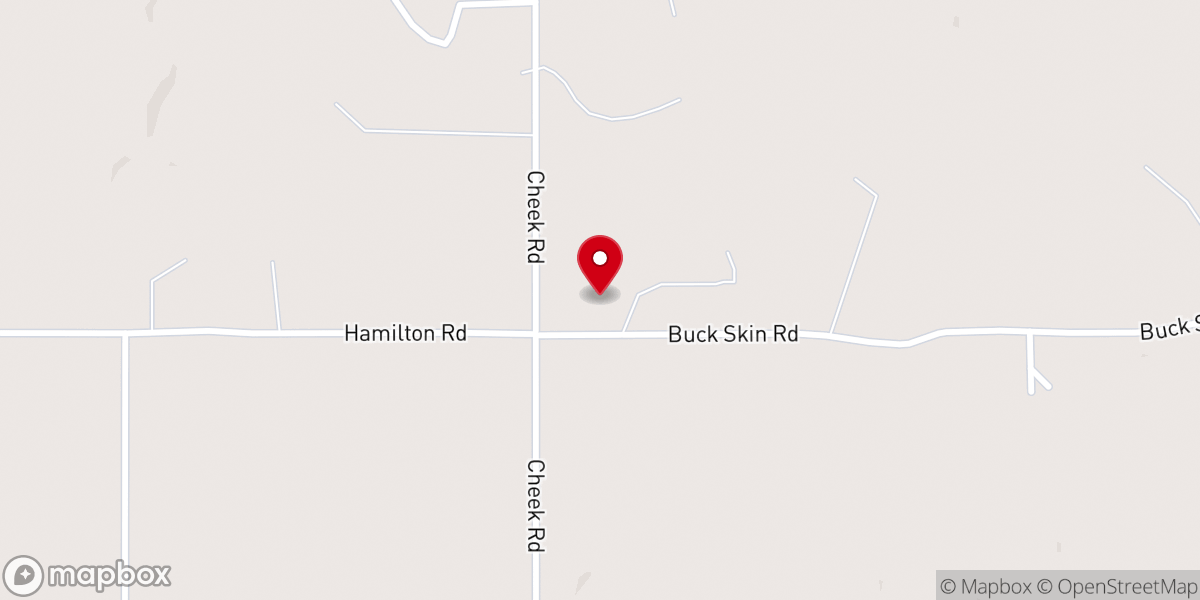 Map showing location of Lone Grove Church