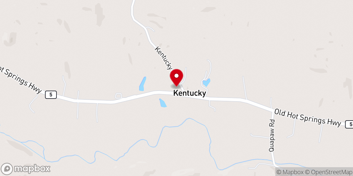 Map showing location of Kentucky Missionary Baptist
