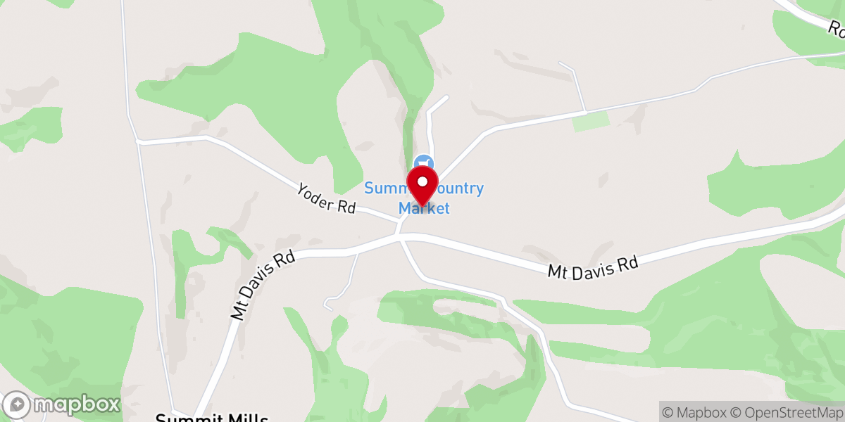 Map showing location of Summit Mills Grace Brethren Church