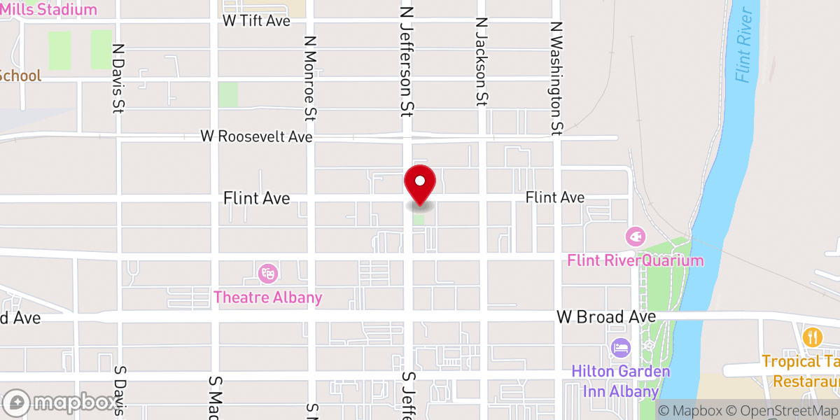 Map showing location of Saint Paul's Episcopal Church
