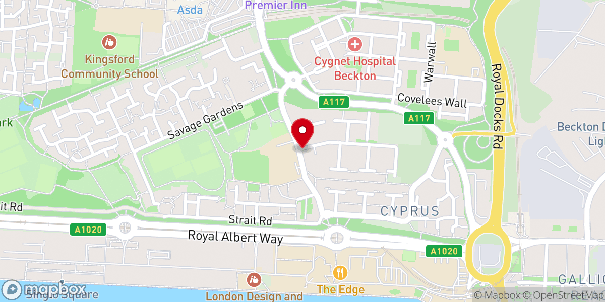 Map showing location of Power Temple ICGC International Central Gospels Church