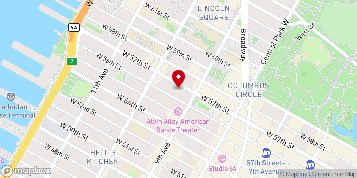 Map showing location of Trinity Presbyterian Church
