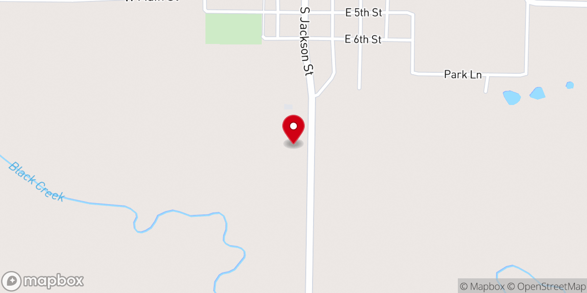 Map showing location of Dollar General