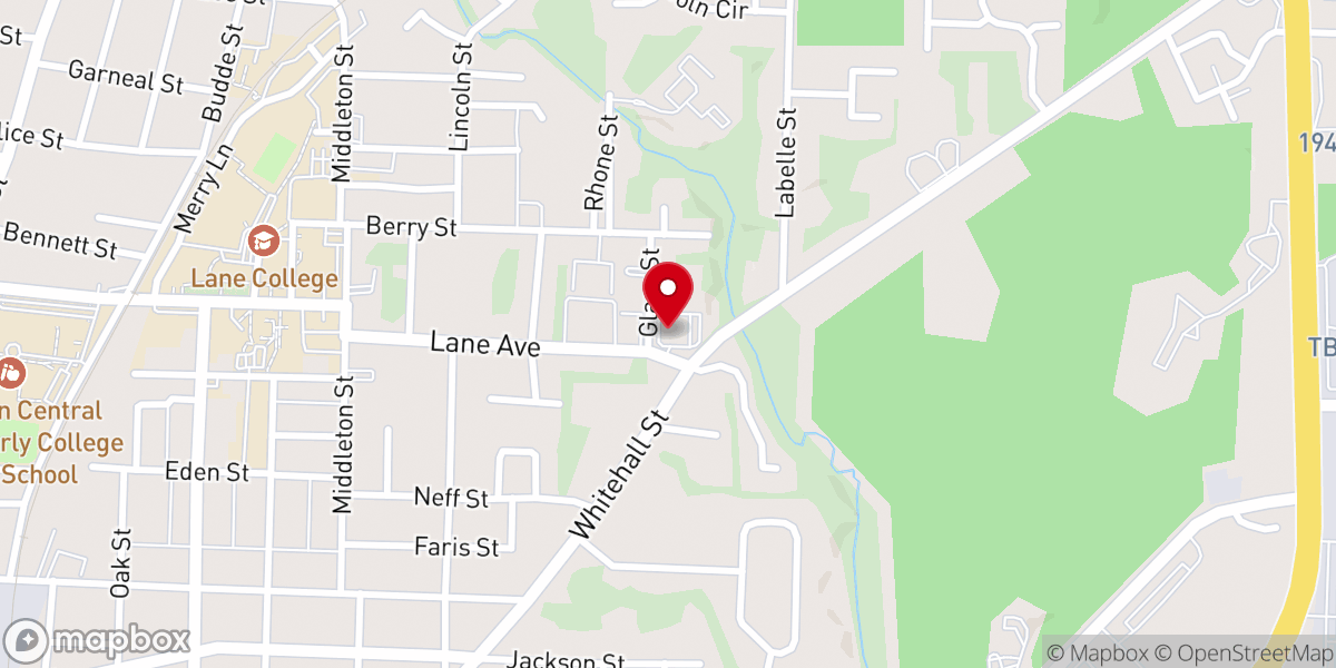 Map showing location of Macedonia Baptist Church