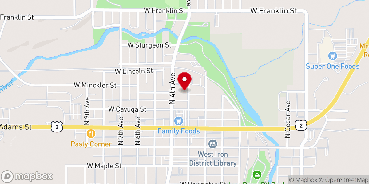 Map showing location of Saint Agnes Catholic Church