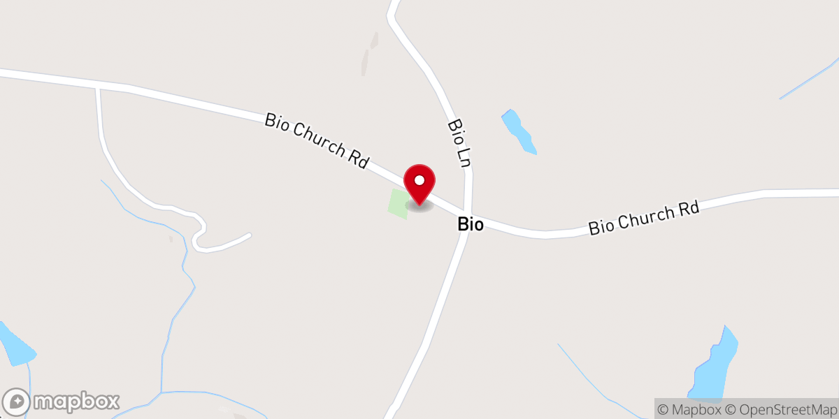Map showing location of Bio Church