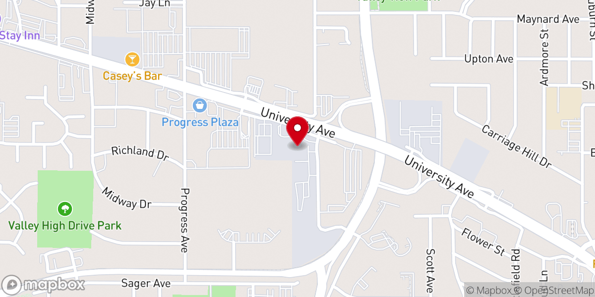 Map showing location of I Hope Ministries