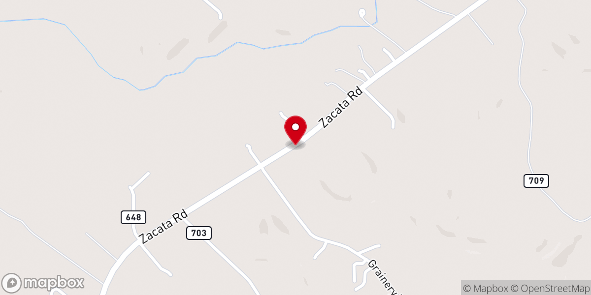 Map showing location of Siloam Baptist Church