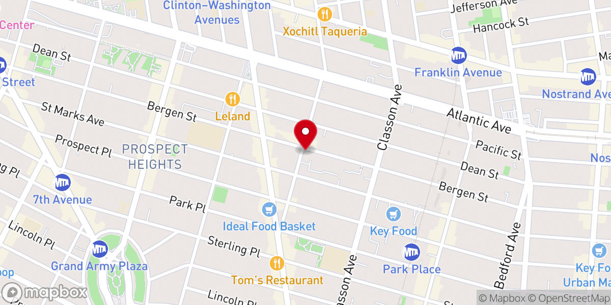 Map showing location of Iglesia Filidelfia