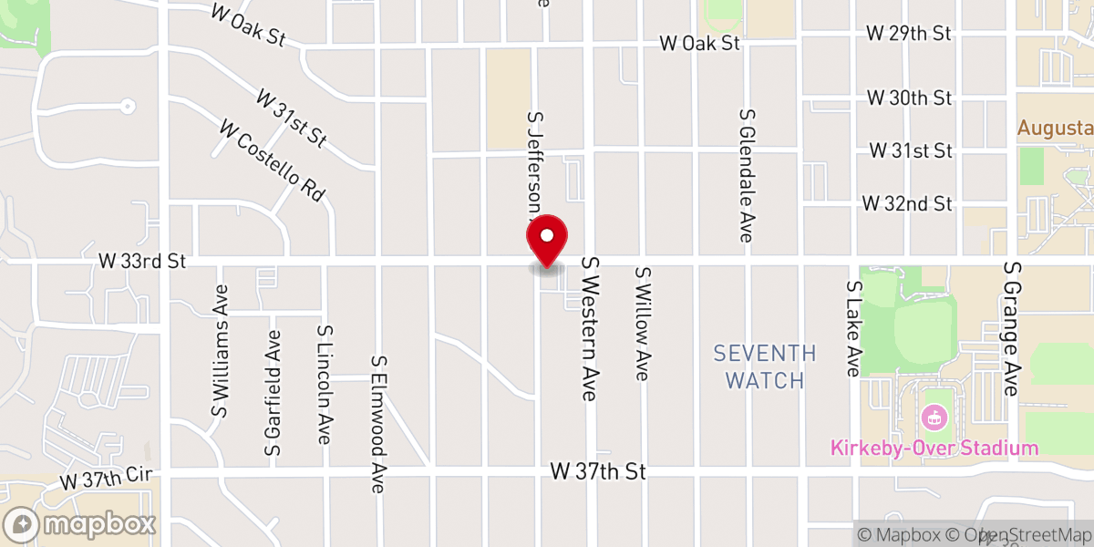 Map showing location of Faith Temple Church
