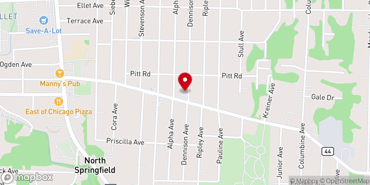 Map showing location of Sacred Heart of Jesus Catholic Church