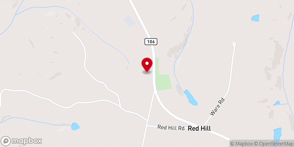 Map showing location of Allens Church