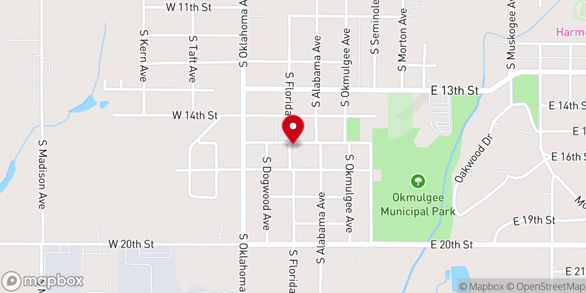Map showing location of New Beginning Church of God in Christ