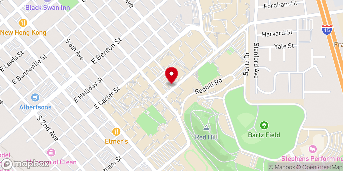 Map showing location of Crossroads University Bible