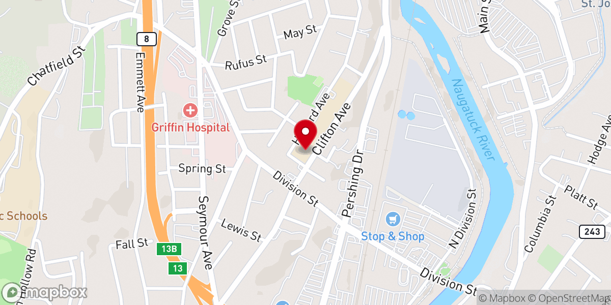 Map showing location of Saint Peter and Saint Paul Ukranian Church