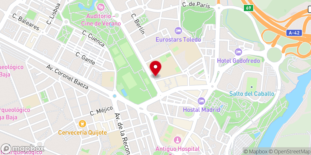 Map showing location of Parroquia de San Julián
