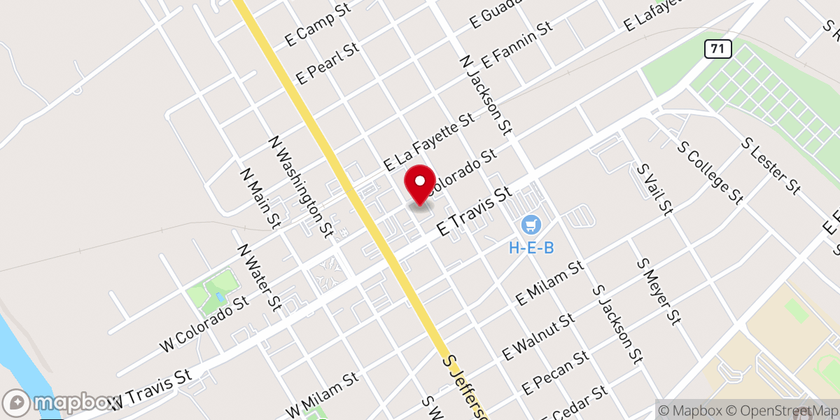 Map showing location of Catholic Union of Texas, The KJT