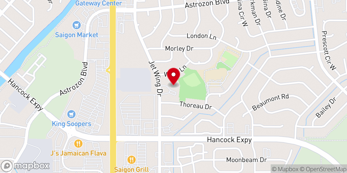 Map showing location of The Church in the Springs