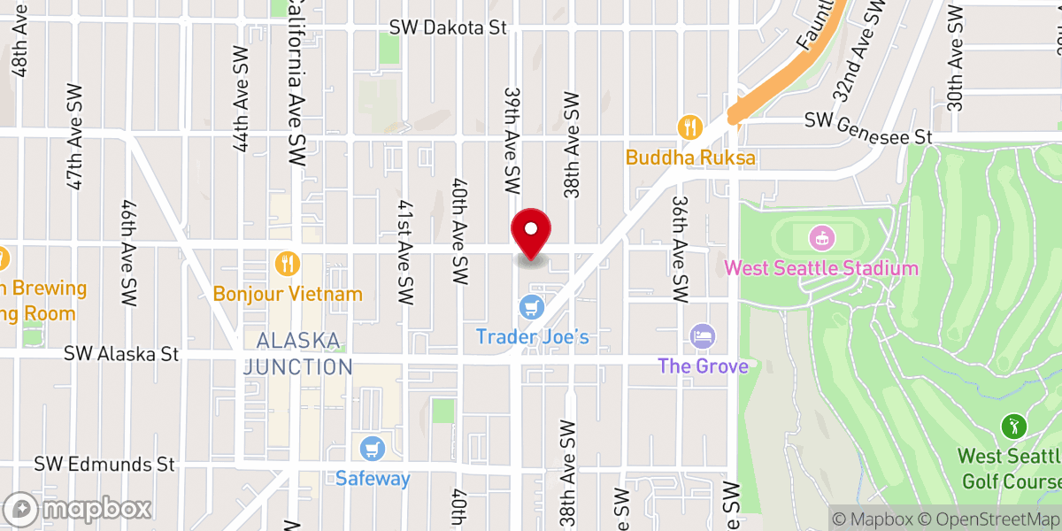 Map showing location of Eastridge Church