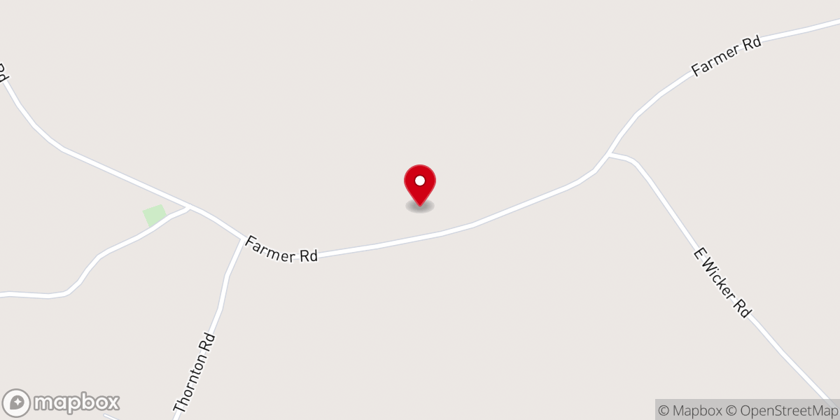 Map showing location of New Pine Grove Church