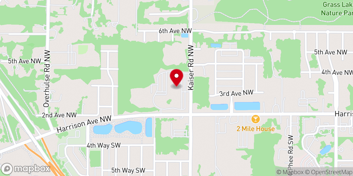 Map showing location of Westwood Baptist Church