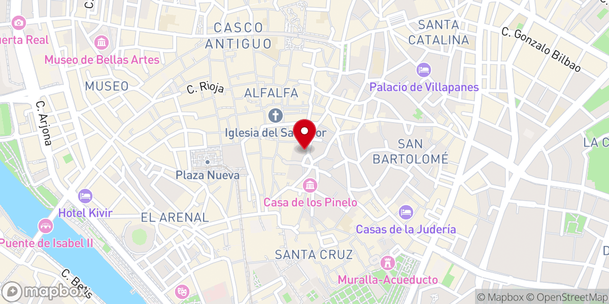 Map showing location of Iglesia de San Alberto Magno de Sicilia