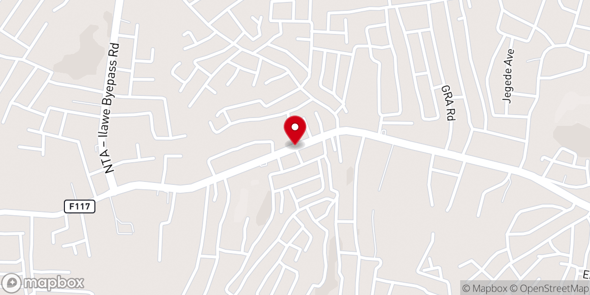Map showing location of Ekiti Anglican Diocesan Mult Purpose Centre Ile Abiye