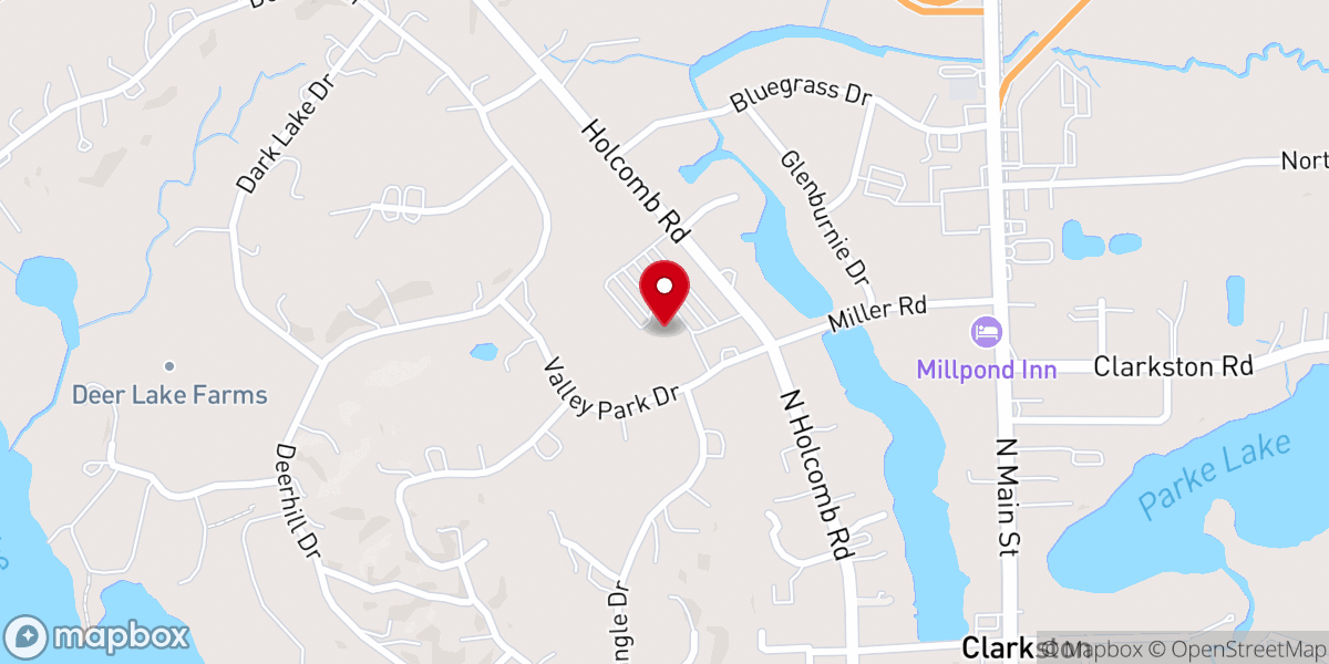 Map showing location of St Daniel Catholic Church