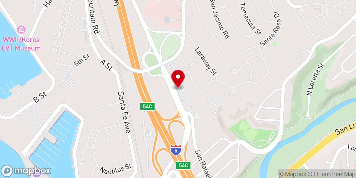 Map showing location of Marine Corps Base Camp Pendleton
