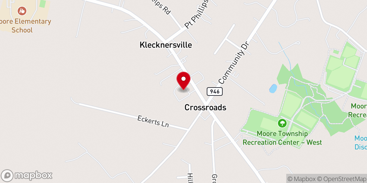 Map showing location of Covenant United Methodist Church