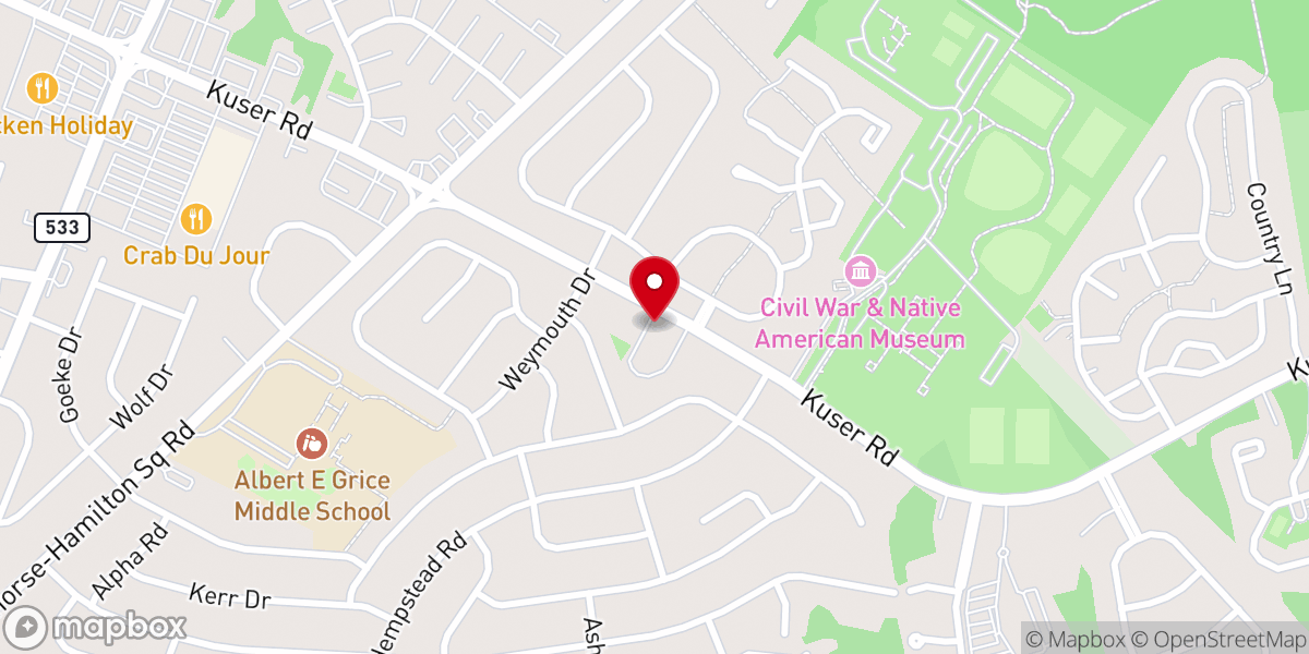 Map showing location of Faith Baptist Church