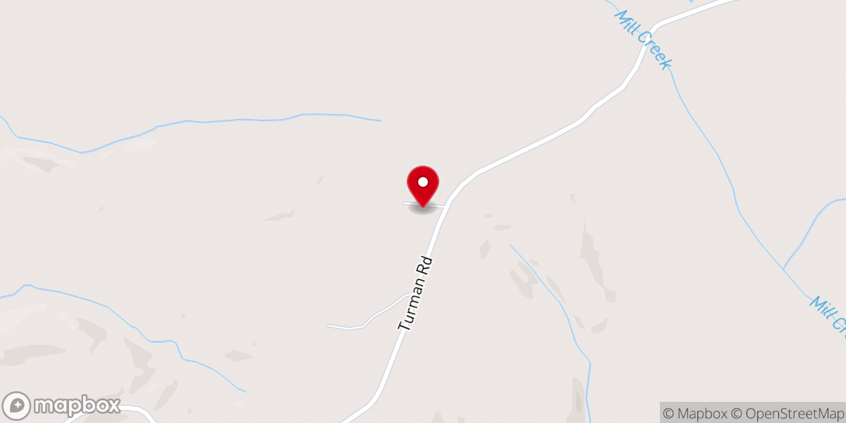 Map showing location of Green Olive Church