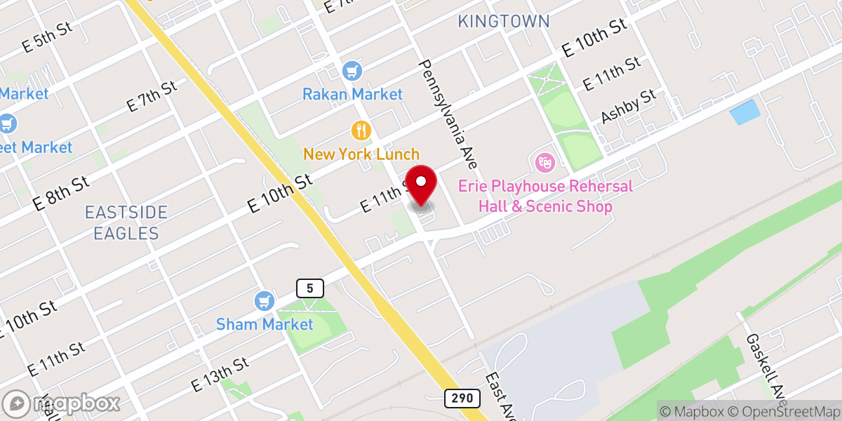 Map showing location of St Nicholas Orthodox Church