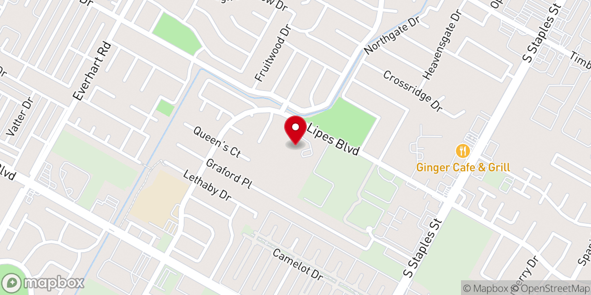 Map showing location of Incarnate Word and Blessed Sacrament Convent
