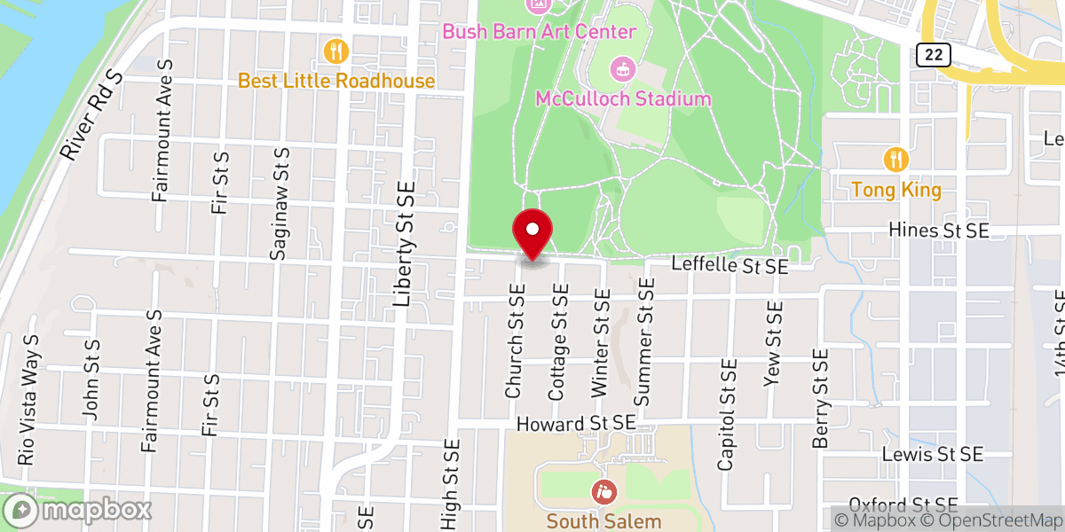 Map showing location of Serra International