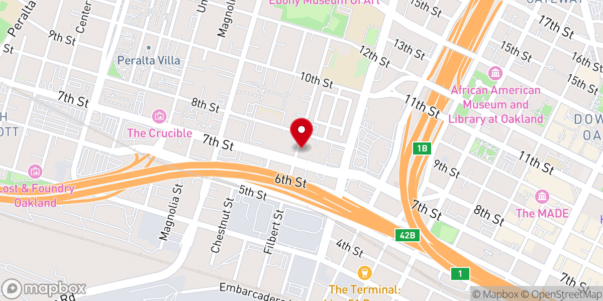 Map showing location of Saint Mark Christian Methodist Episcopal Church