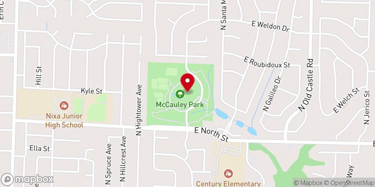 Map showing location of Nixa Community Center