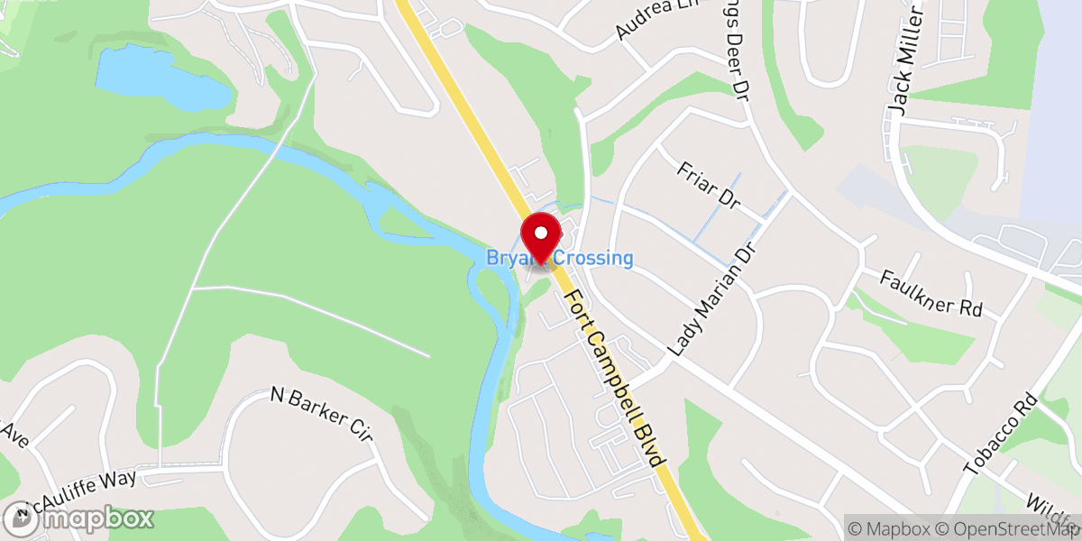 Map showing location of Freedom Church Clarksville