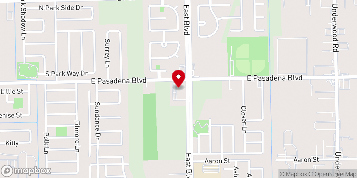 Map showing location of Monument Baptist Church