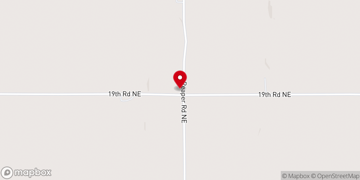 Map showing location of The Prairie View Church