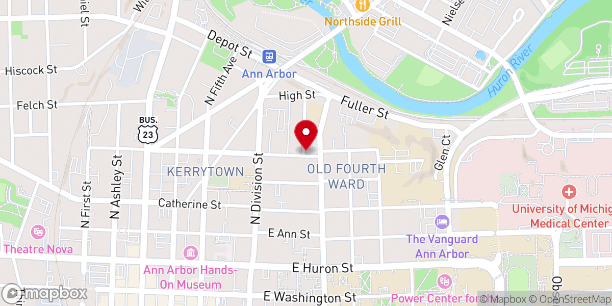 Map showing location of St. Thomas the Apostle Church - Historical Marker