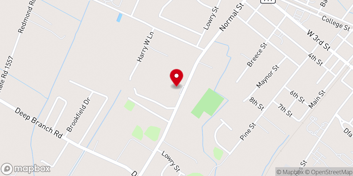 Map showing location of Mt Olive Pentecostal Holiness