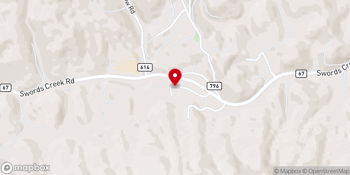 Map showing location of Ivy Spring Church